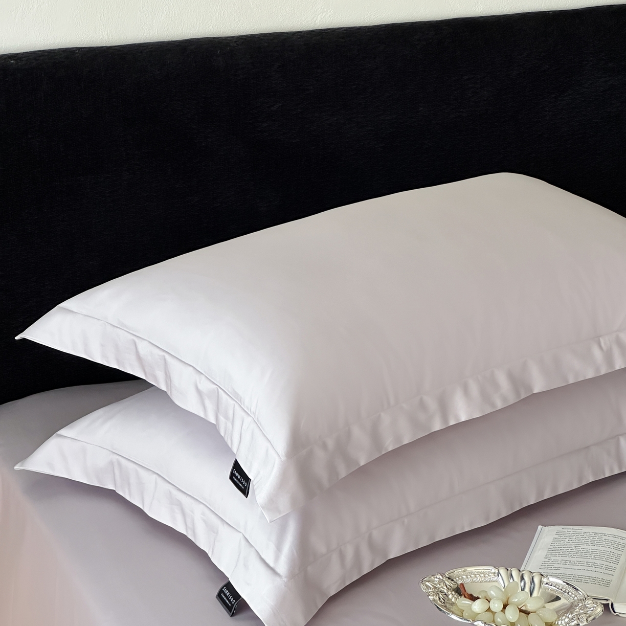 91家纺网 家纺一手货源 找家纺 三味舒屋 2025新款50s全棉纯棉纯色单枕套枕套单件-长期主义 长期主义-微微紫