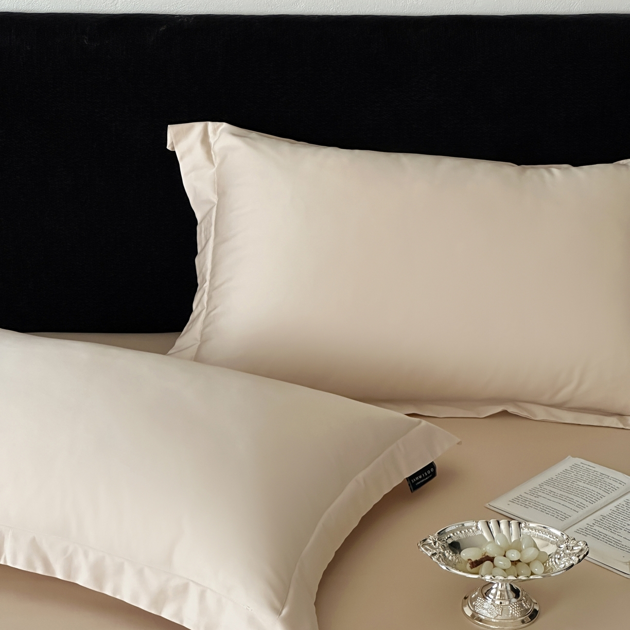 91家纺网 家纺一手货源 找家纺 三味舒屋 2025新款50s全棉纯棉纯色单枕套枕套单件-长期主义 长期主义-星光金