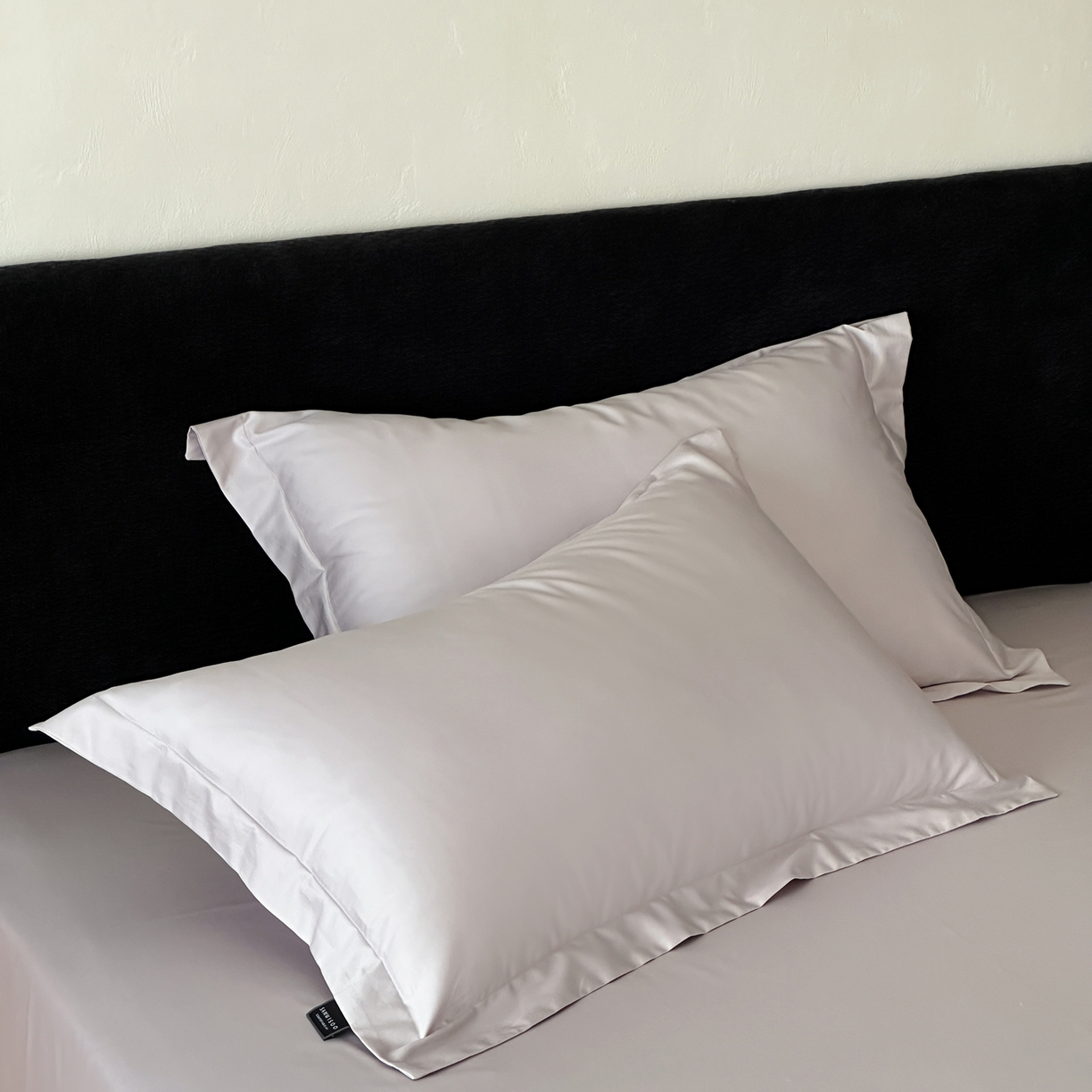 91家纺网 家纺一手货源 找家纺 三味舒屋 2025新款50s全棉纯棉纯色单枕套枕套单件-长期主义 长期主义-微微紫