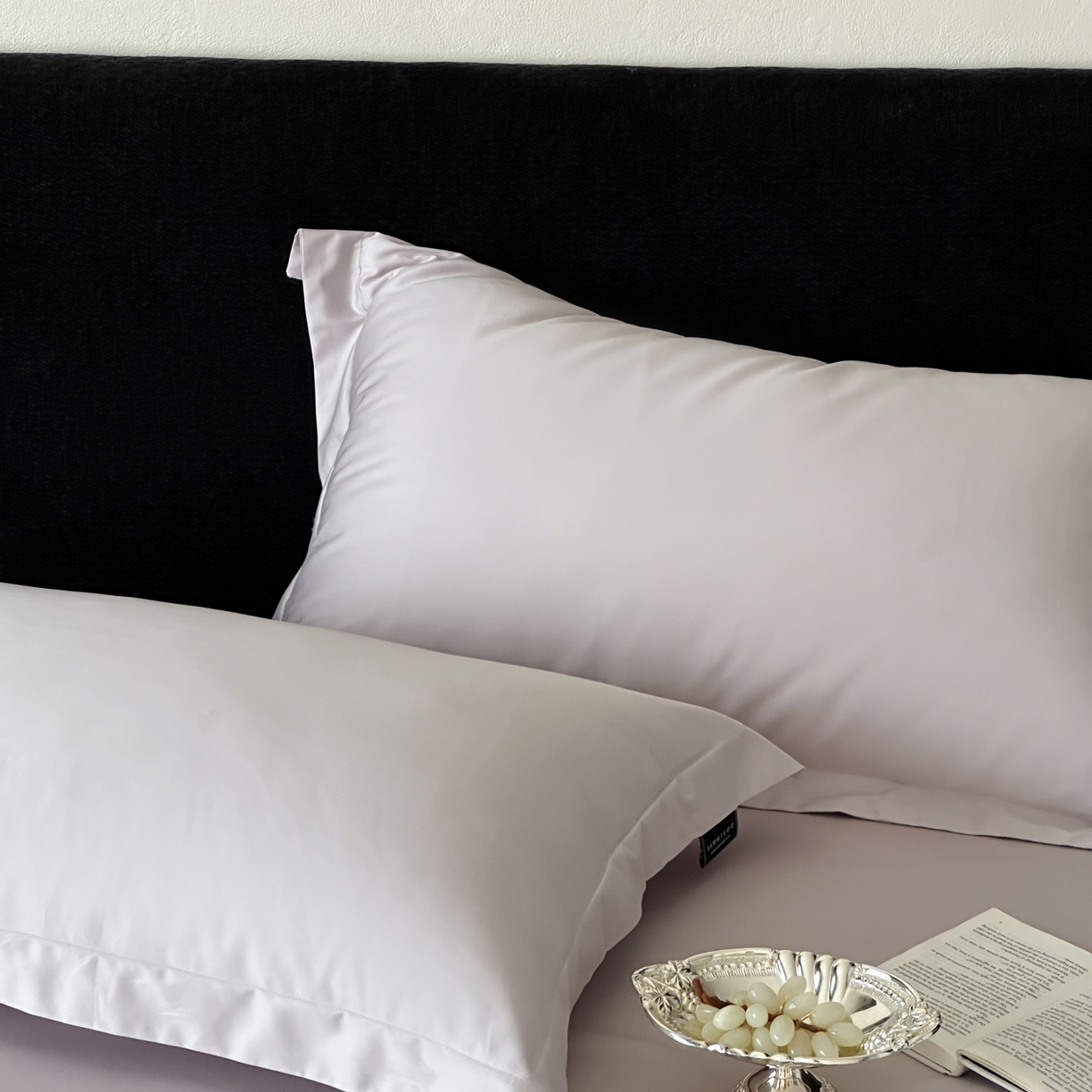 91家纺网 家纺一手货源 找家纺 三味舒屋 2025新款50s全棉纯棉纯色单枕套枕套单件-长期主义 长期主义-微微紫