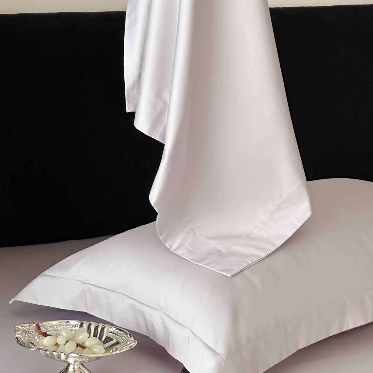 91家纺网 家纺一手货源 找家纺 三味舒屋 2025新款50s全棉纯棉纯色单枕套枕套单件-长期主义 长期主义-微微紫