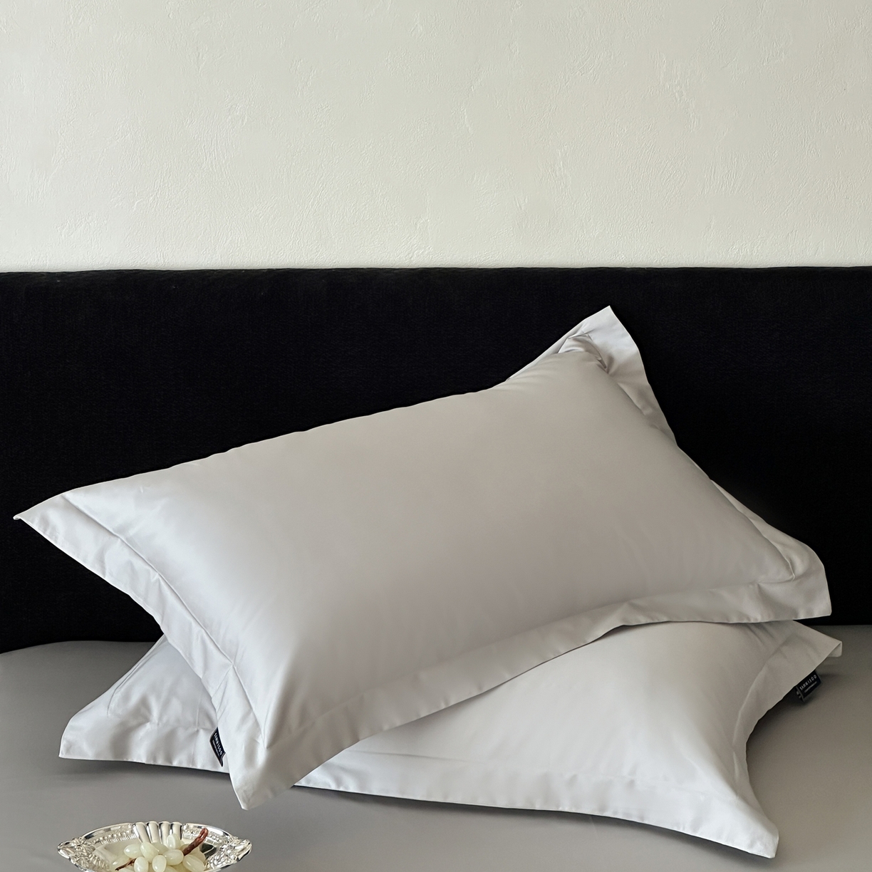 91家纺网 家纺一手货源 找家纺 三味舒屋 2025新款50s全棉纯棉纯色单枕套枕套单件-长期主义 长期主义-新银灰