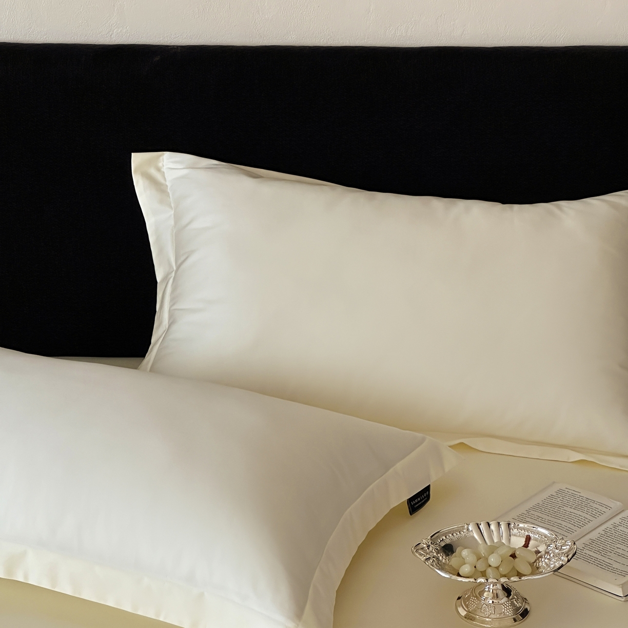 91家纺网 家纺一手货源 找家纺 三味舒屋 2025新款50s全棉纯棉纯色单枕套枕套单件-长期主义 长期主义-香草色