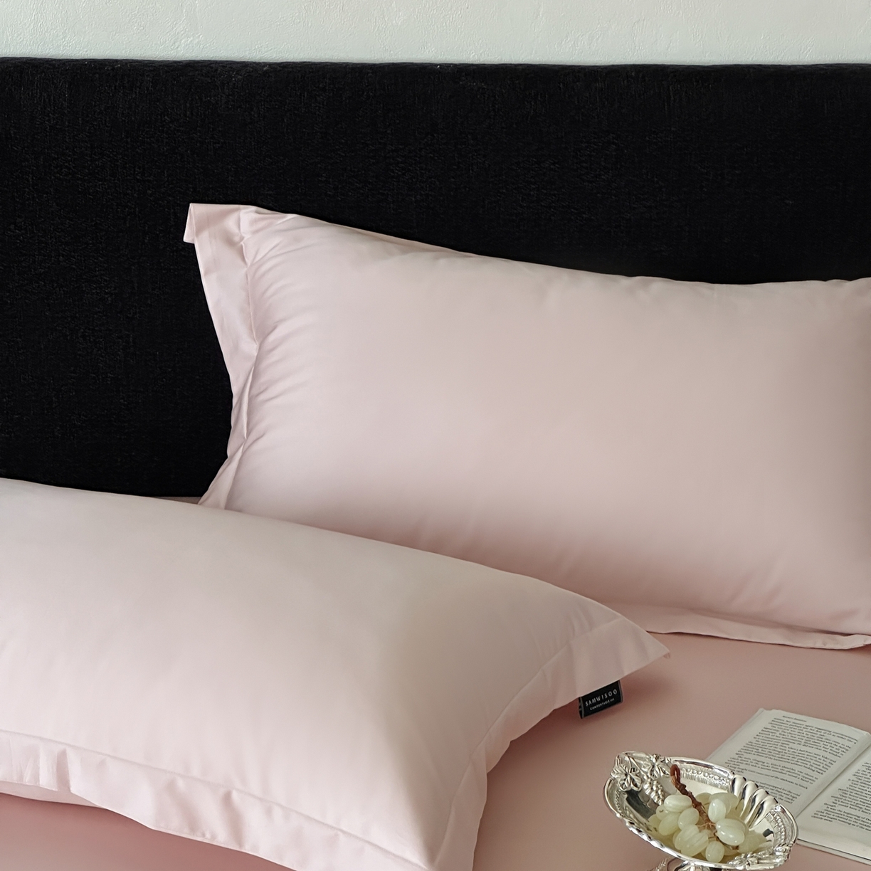 91家纺网 家纺一手货源 找家纺 三味舒屋 2025新款50s全棉纯棉纯色单枕套枕套单件-长期主义 长期主义-白桃乌龙