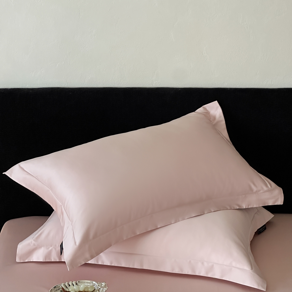 91家纺网 家纺一手货源 找家纺 三味舒屋 2025新款50s全棉纯棉纯色单枕套枕套单件-长期主义 长期主义-白桃乌龙