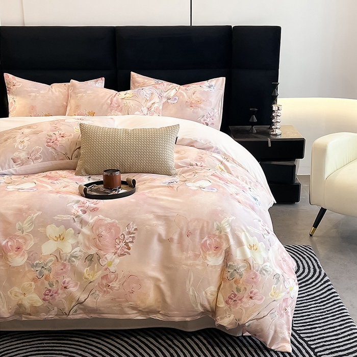 91家纺网 家纺一手货源 找家纺 （总）Mr.pig猪先生水洗棉 2025新款贡缎数码印花四件套