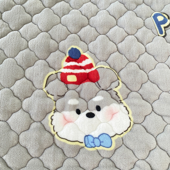 91家纺网 家纺一手货源 找家纺 康纳利 2025新款亲肤舒适牛奶绒加厚保暖卡通床垫床褥 床褥款-萌宠派对