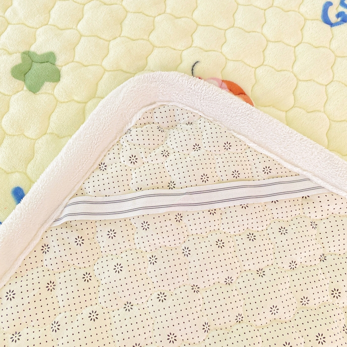 91家纺网 家纺一手货源 找家纺 康纳利 2025新款亲肤舒适牛奶绒加厚保暖卡通床垫床褥 床褥款-奶油宠物