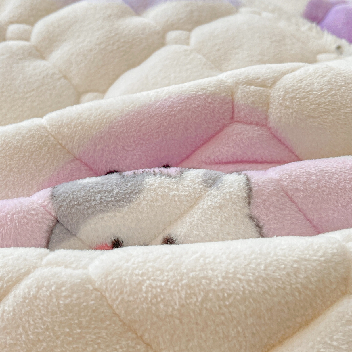 91家纺网 家纺一手货源 找家纺 LIFE.丽芙 2025秋冬新款牛奶绒加厚夹棉单床笠印花款床垫子保护套秋冬保暖床罩子三件套 花语