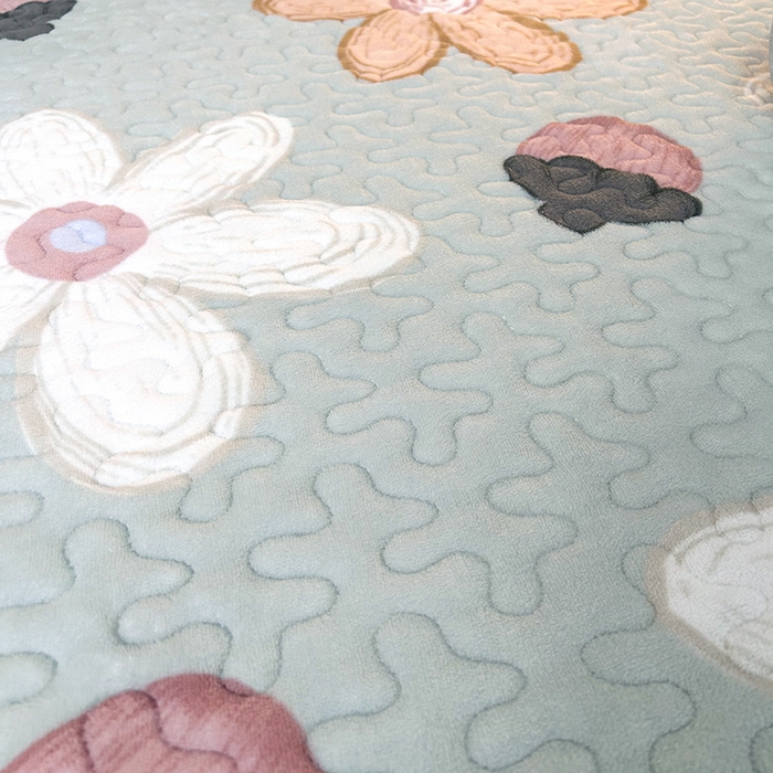 91家纺网 家纺一手货源 找家纺 （总）梦柏家纺 2025新款牛奶绒夹棉床盖四件套