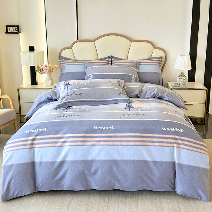 91家纺网 家纺一手货源 找家纺 （总）橘姿 2025新款100%加厚全棉四件套纯棉四件套磨毛四件套礼盒装（控价不低于170）