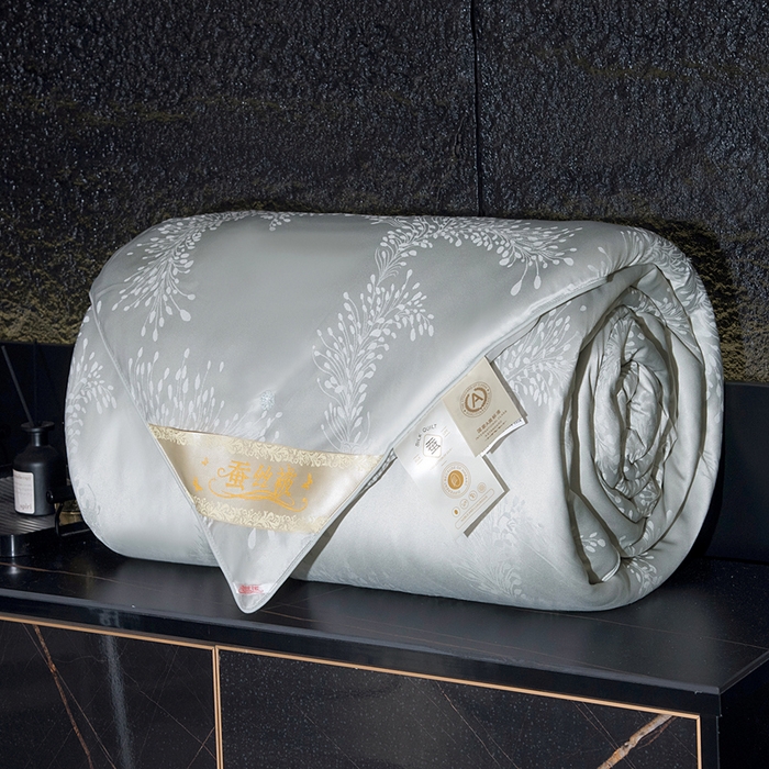 91家纺网 家纺一手货源 找家纺 （总）鑫田家纺 2025年新款提花蚕丝被100%桑蚕丝短丝被春秋被双人子母被二合一冬被礼品被夏凉被