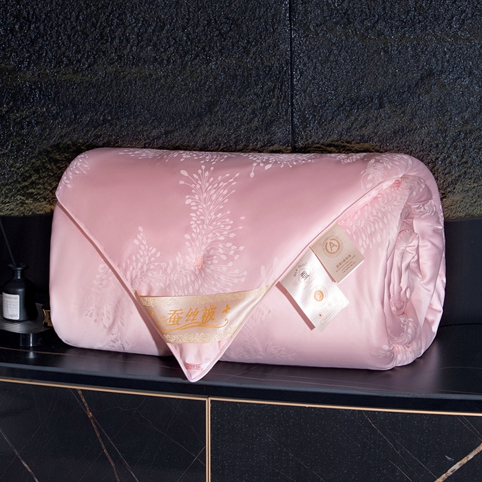 91家纺网 家纺一手货源 找家纺 （总）鑫田家纺 2025年新款提花蚕丝被100%桑蚕丝短丝被春秋被双人子母被二合一冬被礼品被夏凉被