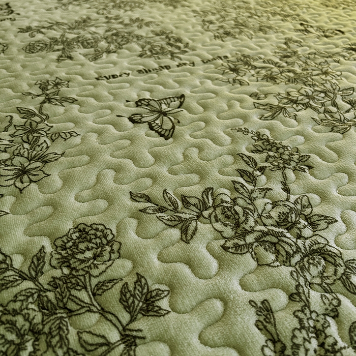 91家纺网 家纺一手货源 找家纺 梦柏家纺 2025新款牛奶绒夹棉床盖四件套 蝶枝翘