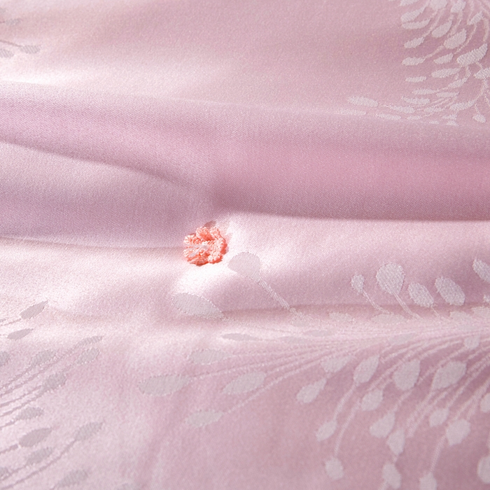 91家纺网 家纺一手货源 找家纺 鑫田家纺 2025年新款提花蚕丝被100%桑蚕丝短丝被春秋被双人子母被二合一冬被礼品被夏凉被 欧若拉-玉