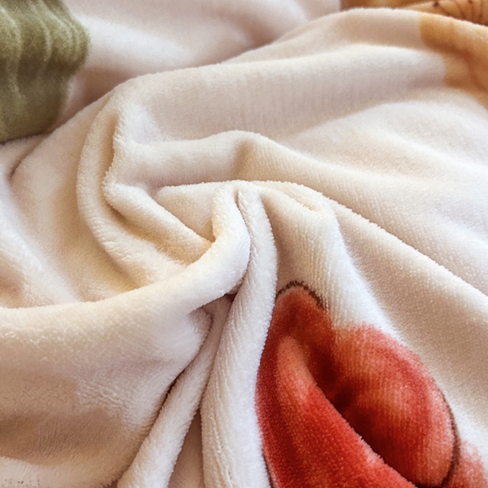 91家纺网 家纺一手货源 找家纺 梦柏家纺 2025新款牛奶绒夹棉床盖四件套 花团锦簇