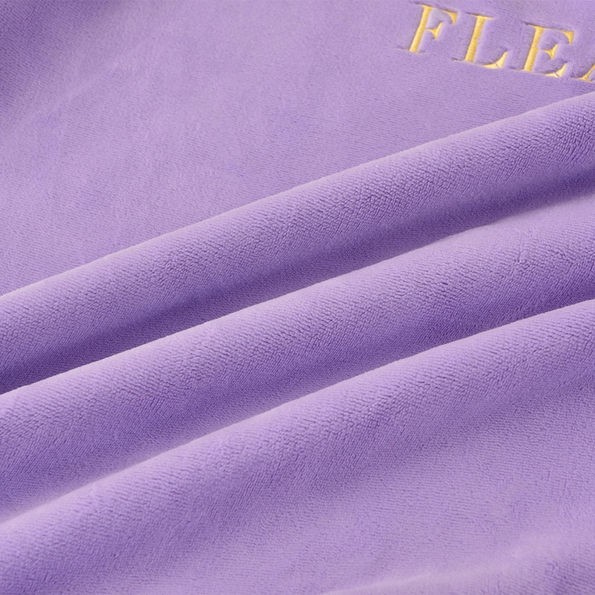 91家纺网 家纺一手货源 找家纺 湘雪家居  2025新款高克重纯色刺绣拼角床单床笠床盖款四件套 熏韵紫