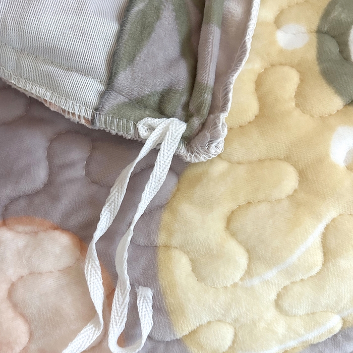 91家纺网 家纺一手货源 找家纺 梦柏家纺 2025新款牛奶绒夹棉床盖四件套 花语