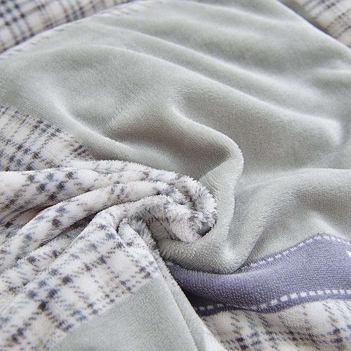 91家纺网 家纺一手货源 找家纺 梦柏家纺 2025新款牛奶绒夹棉床盖四件套 恋爱山茶