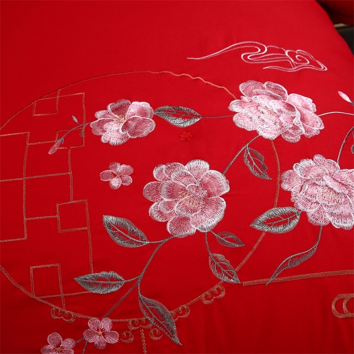 91家纺网 家纺一手货源 找家纺 （总）江山被业 2025新款全棉重工刺绣手工订花蚕丝被婚庆被空调被夏被春秋被单人双人结婚被（有控价+100）