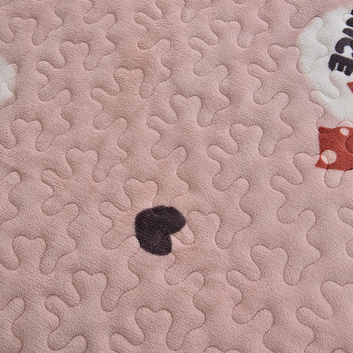 91家纺网 家纺一手货源 找家纺 梦柏家纺 2025新款牛奶绒夹棉床盖四件套 甜心