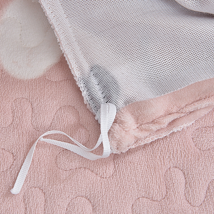 91家纺网 家纺一手货源 找家纺 梦柏家纺 2025新款牛奶绒夹棉床盖四件套 甜心