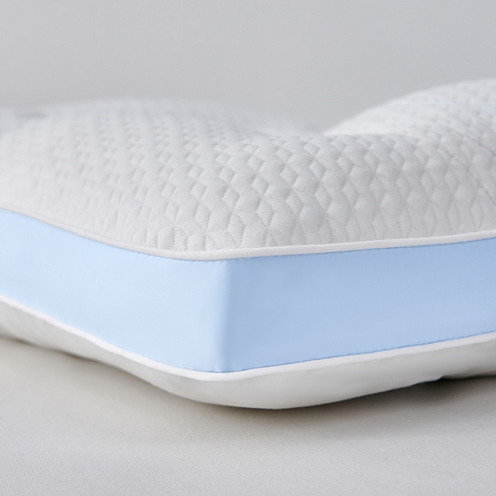 91家纺网 家纺一手货源 找家纺 （总）锦鲤枕芯 2025新款针织云端享睡枕头枕芯分区护颈椎助睡眠枕芯灰色