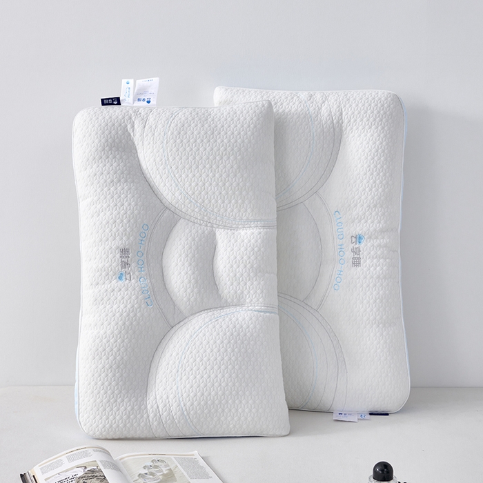 91家纺网 家纺一手货源 找家纺 （总）锦鲤枕芯 2025新款针织云端享睡枕头枕芯分区护颈椎助睡眠枕芯灰色