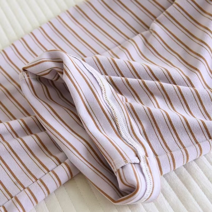 91家纺网 家纺一手货源 找家纺 （总）2025新款德绒条纹女长裤