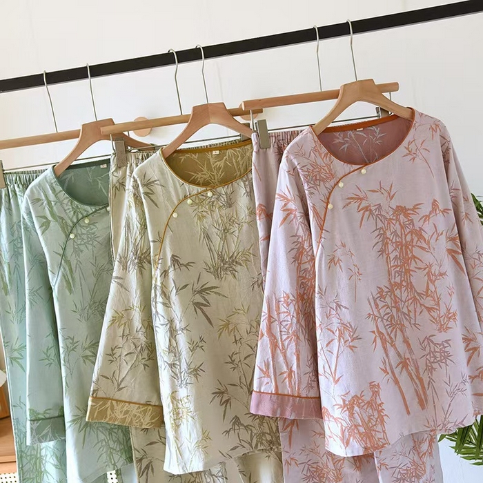 91家纺网 家纺一手货源 找家纺 （总）2025新款富贵竹中式套装