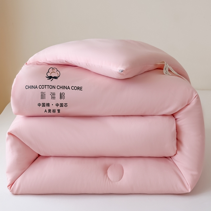 91家纺网 家纺一手货源 找家纺 （总）承柔家纺 2025年新款纯色水洗棉棉花被冬被被子被芯