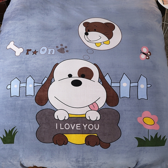 91家纺网 家纺一手货源 找家纺 （总）宝薇 2025新款双面牛奶绒大版卡通印花四件套