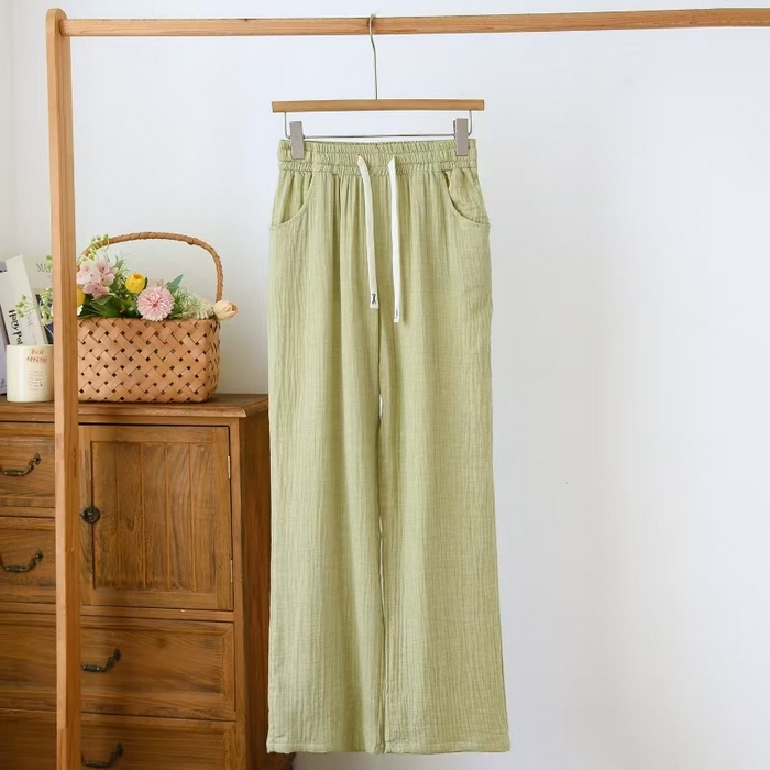 91家纺网 家纺一手货源 找家纺 （总）双梦毛巾 2025新款棉麻裤子