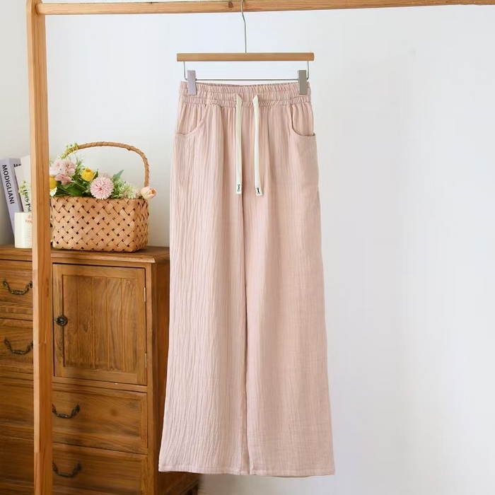 91家纺网 家纺一手货源 找家纺 （总）双梦毛巾 2025新款棉麻裤子