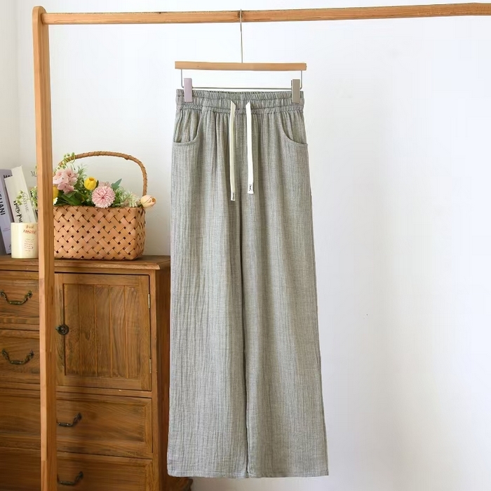 91家纺网 家纺一手货源 找家纺 （总）双梦毛巾 2025新款棉麻裤子