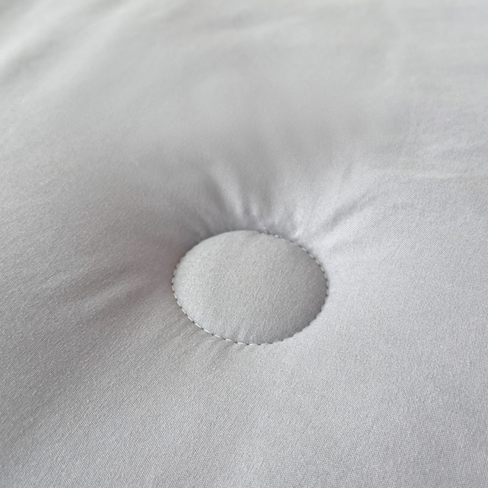 91家纺网 家纺一手货源 找家纺 承柔家纺 2025年新款纯色水洗棉棉花被冬被被子被芯 灰色
