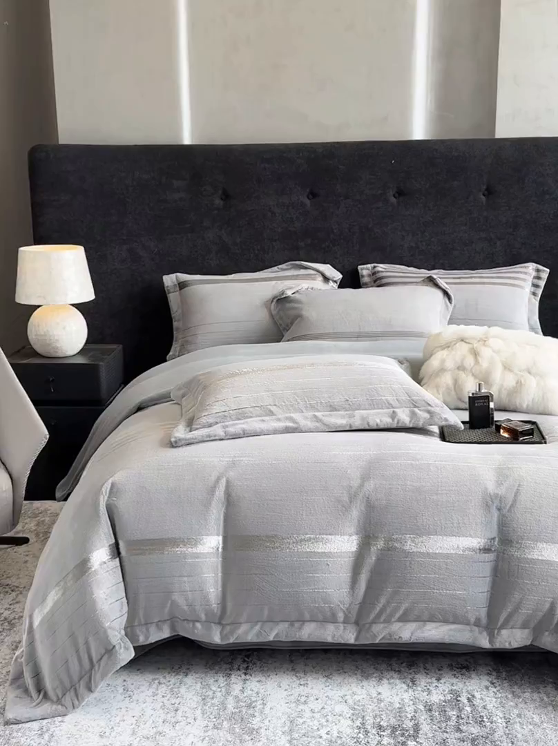 91家纺网 家纺一手货源 找家纺 （总）奥汀洛家纺 2025新款高克重托卡斯雪貂绒牛奶绒四件套-瑞拉系列