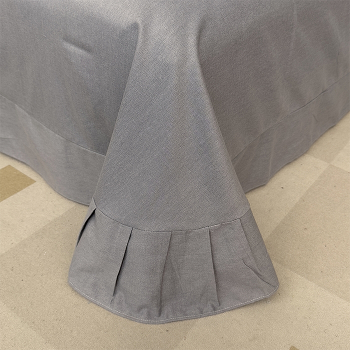 91家纺网 家纺一手货源 找家纺 优品阁 2024新款亲肤舒适全棉磨毛四件套学生三件套系列  阿华田-灰