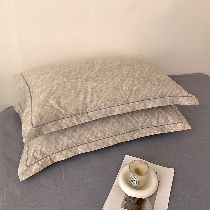 91家纺网 家纺一手货源 找家纺 优品阁 2024新款亲肤舒适全棉磨毛四件套学生三件套系列  阿华田-灰