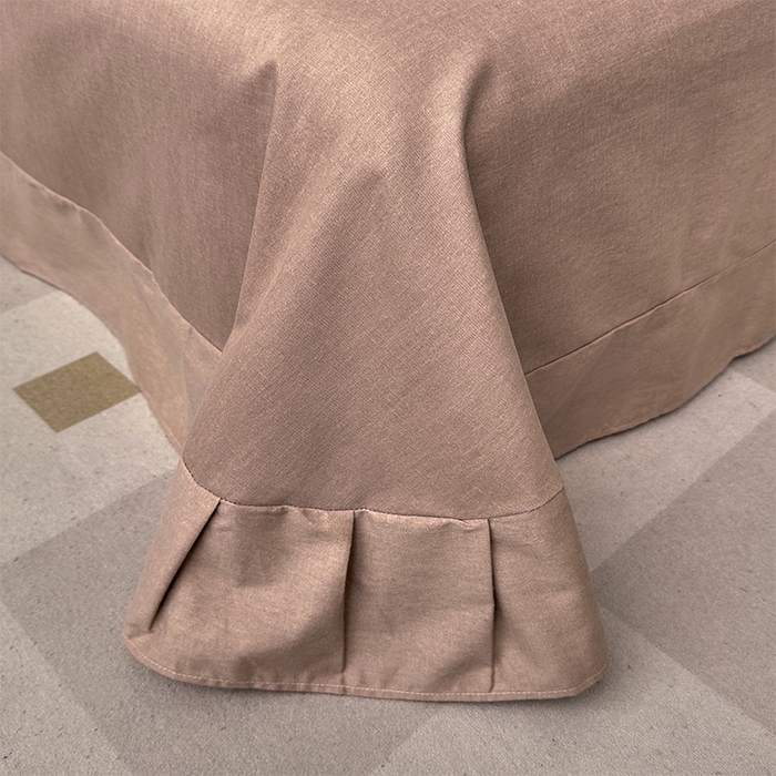 91家纺网 家纺一手货源 找家纺 优品阁 2024新款亲肤舒适全棉磨毛四件套学生三件套系列  阿华田-咖