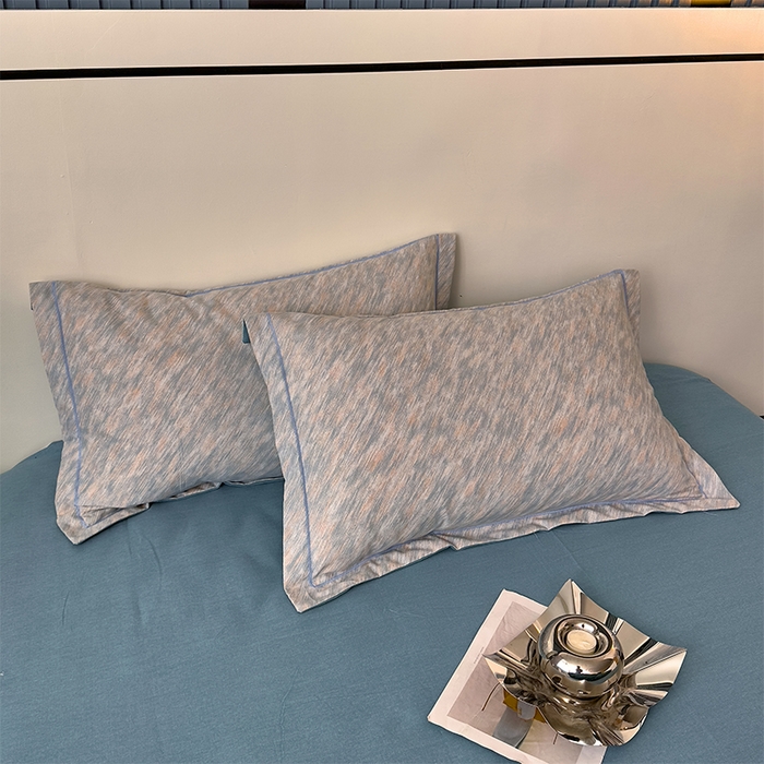 91家纺网 家纺一手货源 找家纺 优品阁 2024新款亲肤舒适全棉磨毛四件套学生三件套系列 阿华田-蓝