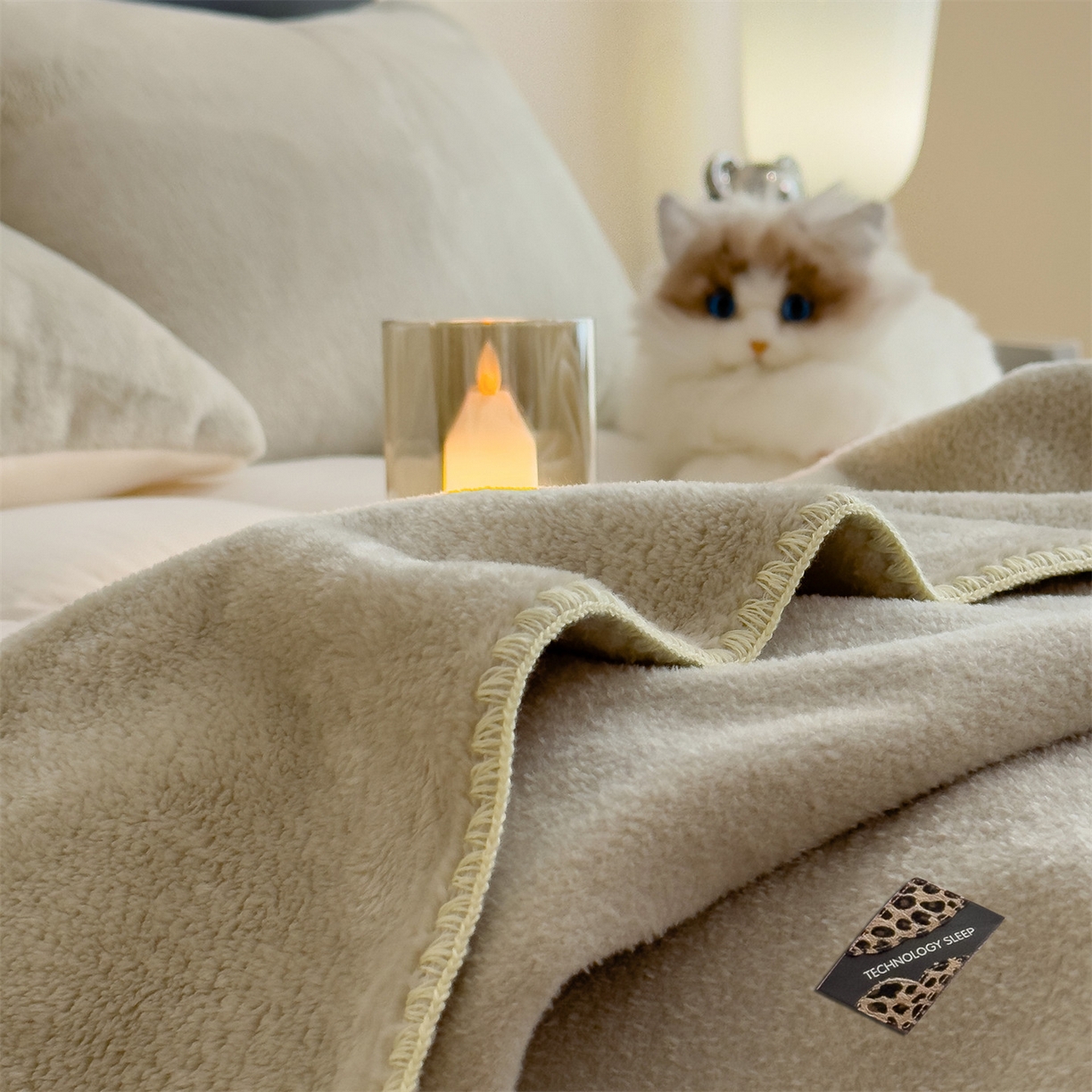 91家纺网 家纺一手货源 找家纺 （总）丝幔家纺 2025新款A类羊棉绒原创设计毛毯系列