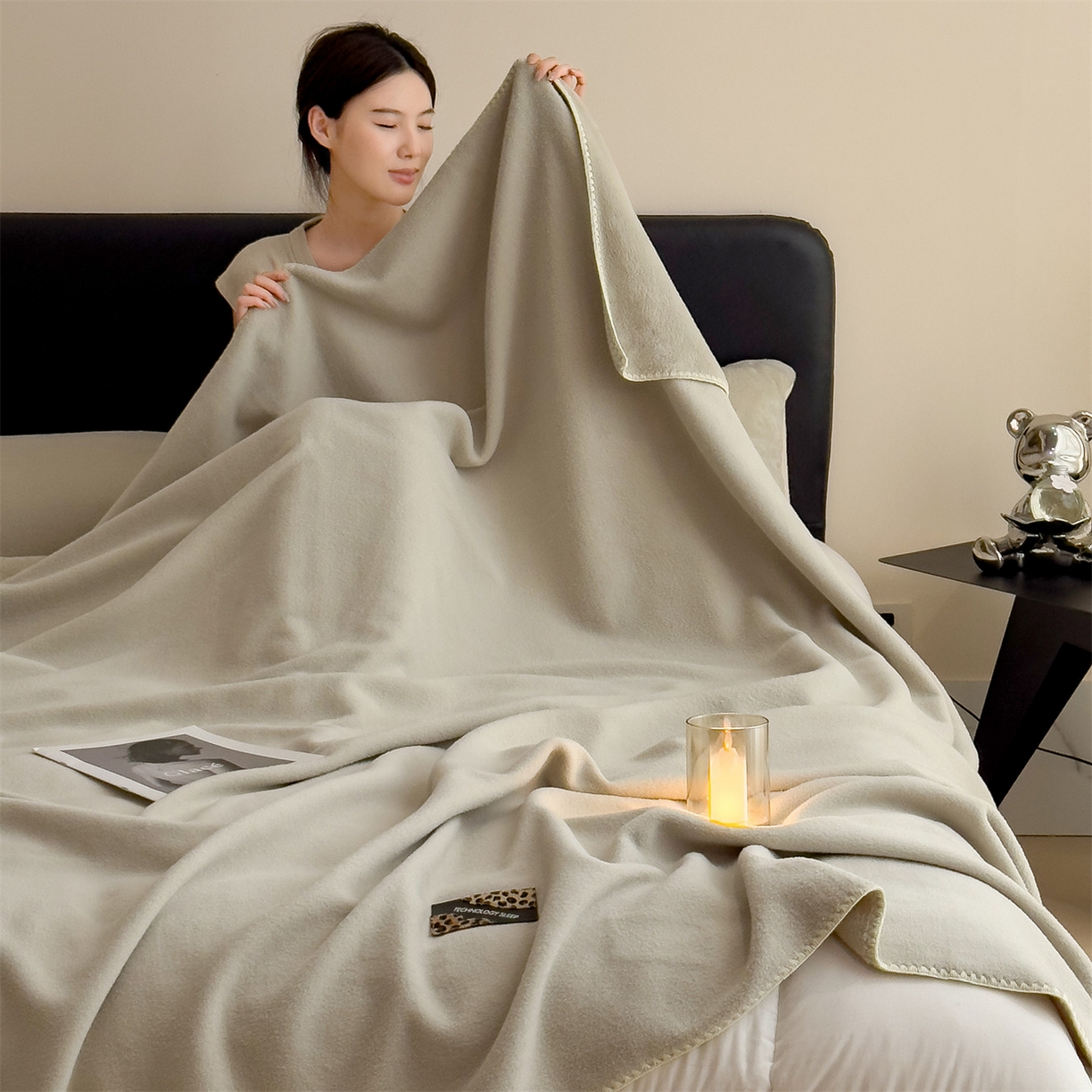 91家纺网 家纺一手货源 找家纺 （总）丝幔家纺 2025新款A类羊棉绒原创设计毛毯系列