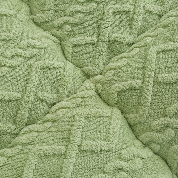 91家纺网 家纺一手货源 找家纺 承柔家纺 2025年新款加厚塔芙绒床垫床褥垫子 绿色