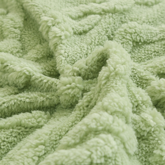 91家纺网 家纺一手货源 找家纺 承柔家纺 2025年新款加厚塔芙绒床垫床褥垫子 绿色