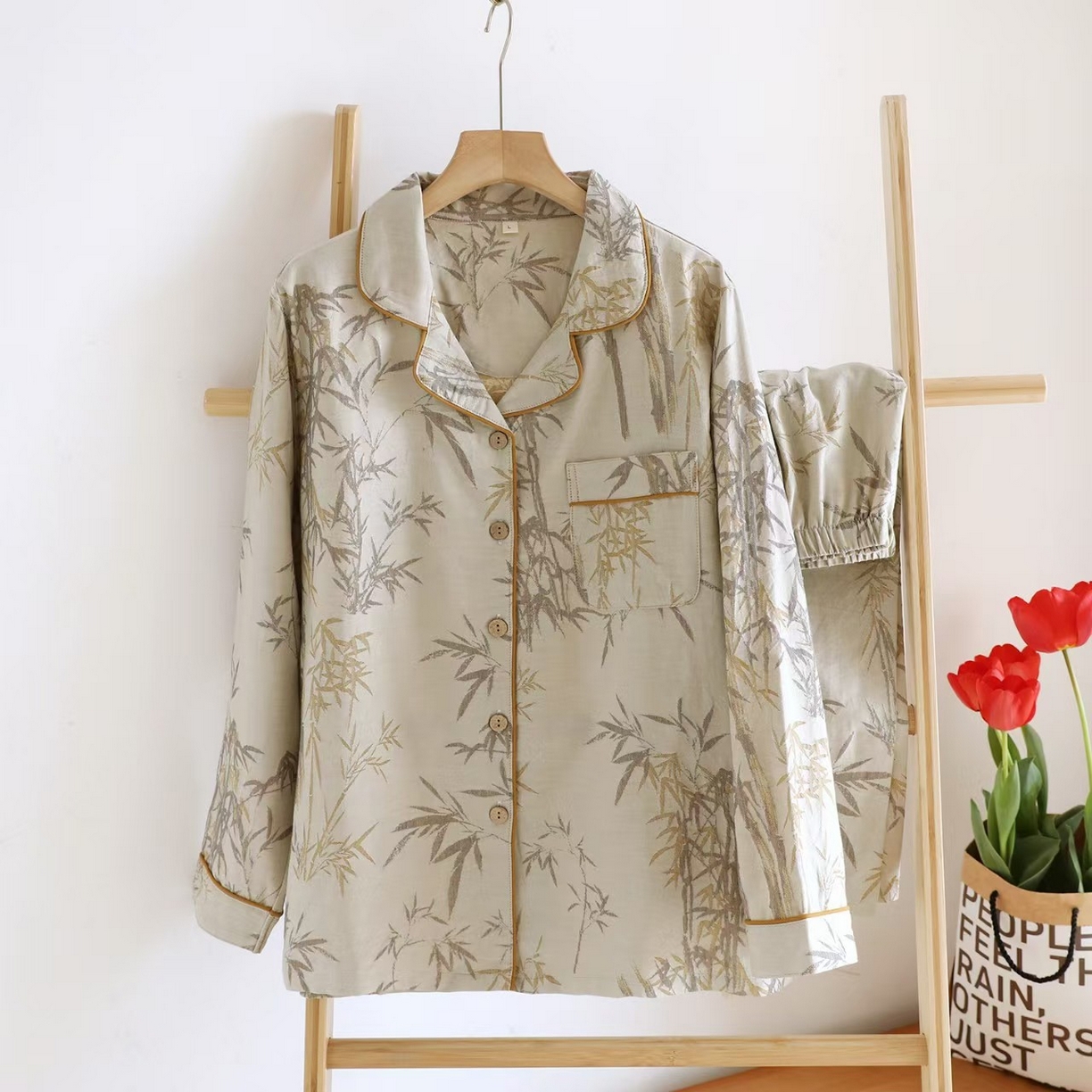 91家纺网 家纺一手货源 找家纺 （总）双梦毛巾 2025新款色织女长套复古单层提花60纱 富贵