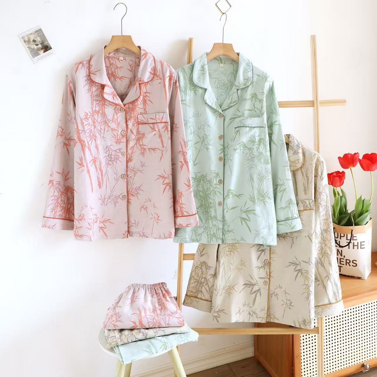 91家纺网 家纺一手货源 找家纺 （总）双梦毛巾 2025新款色织女长套复古单层提花60纱 富贵