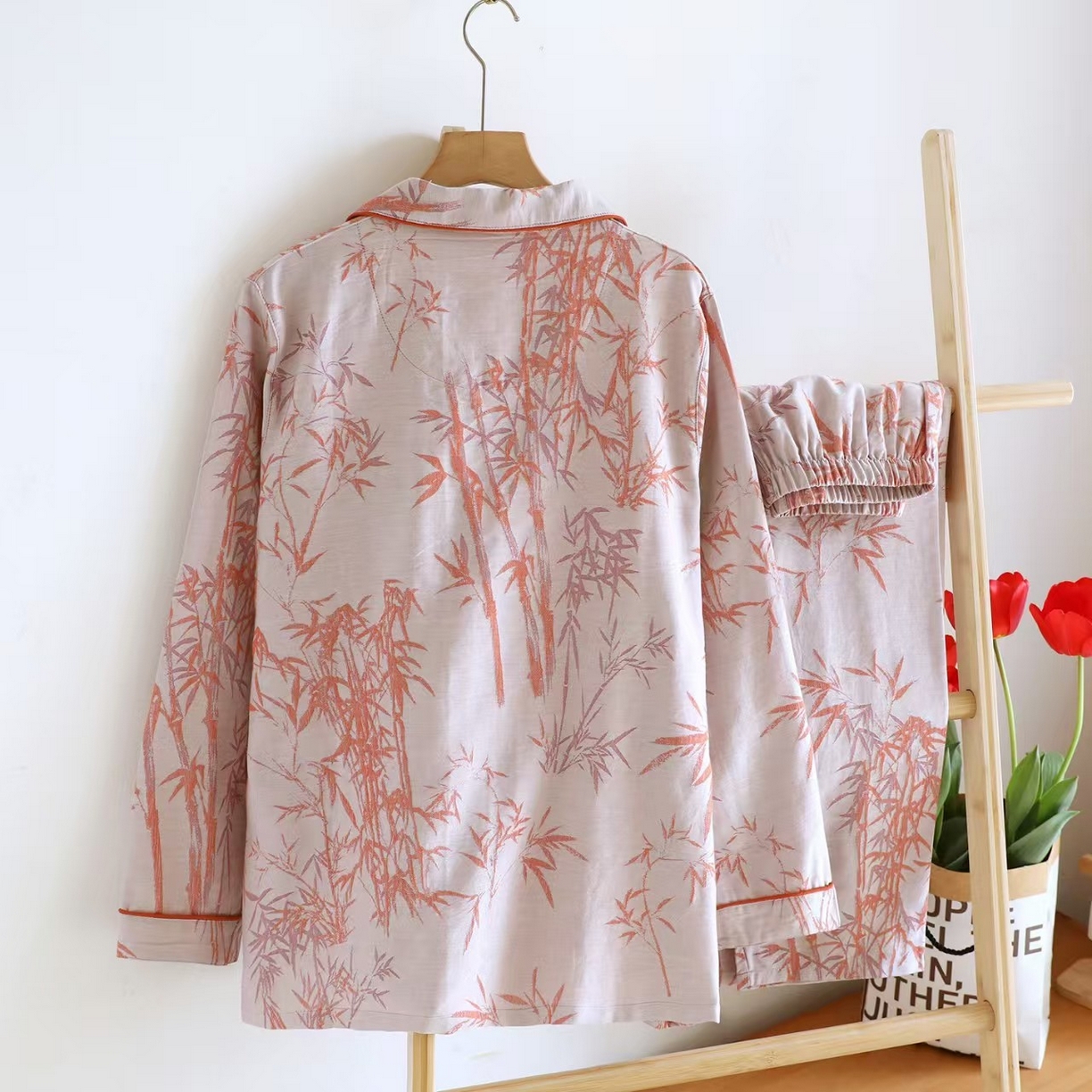 91家纺网 家纺一手货源 找家纺 （总）双梦毛巾 2025新款色织女长套复古单层提花60纱 富贵