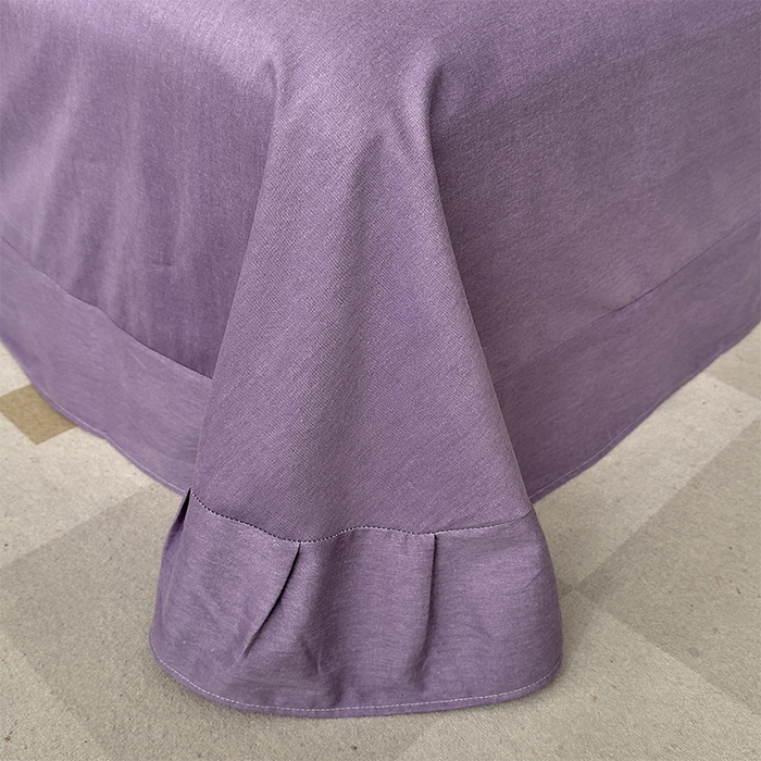 91家纺网 家纺一手货源 找家纺 优品阁 2024新款亲肤舒适全棉磨毛四件套学生三件套系列 阿华田-紫