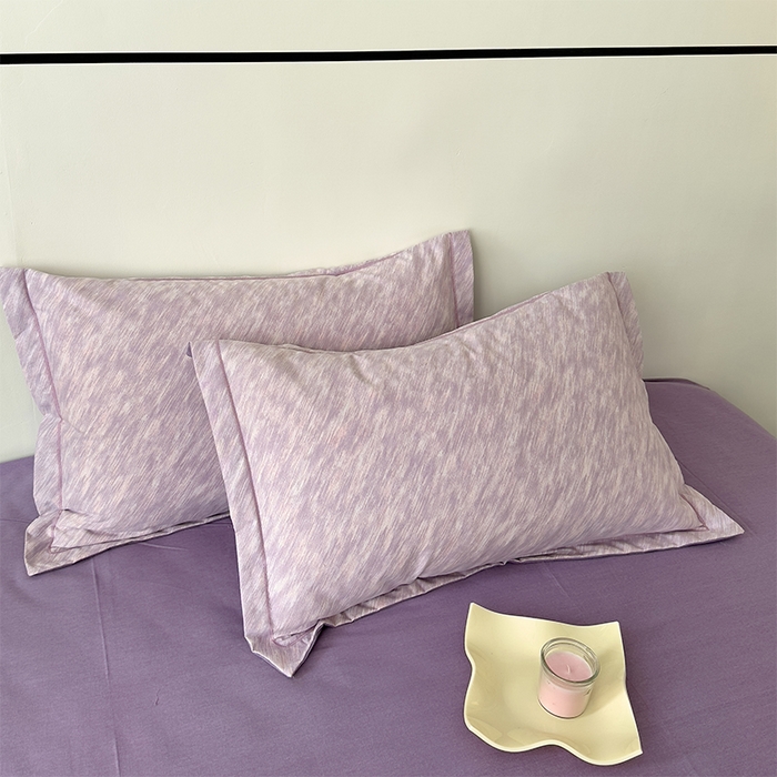 91家纺网 家纺一手货源 找家纺 优品阁 2024新款亲肤舒适全棉磨毛四件套学生三件套系列 阿华田-紫